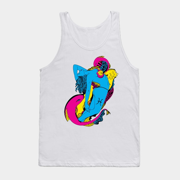 CMYK Pisces Beauty Tank Top by kenallouis